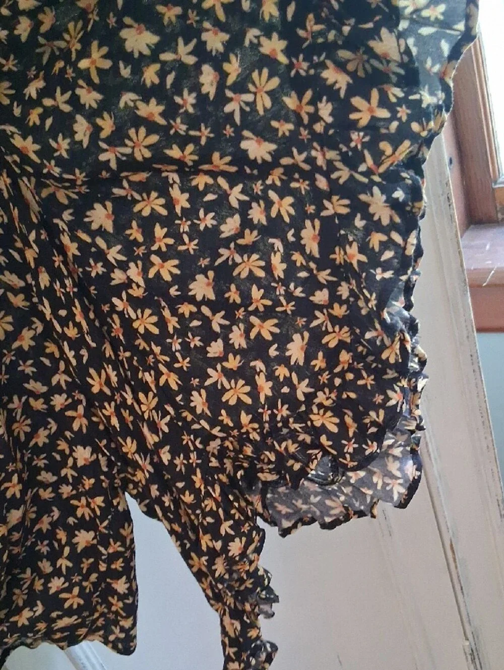 Free People print gathered front